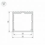 Профиль накладной Arlight ARH-POWER-W35-2000 ANOD 016138 250_100_1887061