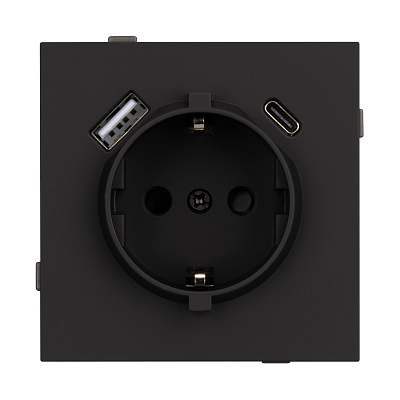 Розетка 2хUSB type A и C без рамки Arlight SCT-TENDO 054607 400_400_3096093