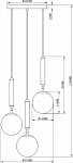 Подвесной светильник Moderli Host V2851-3P 250_100_1965590