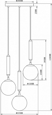 Подвесной светильник Moderli Host V2851-3P 400_400_1965590