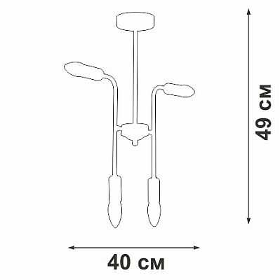 Люстра на штанге Vitaluce V3022 V3022-1/4PL 400_400_1818499