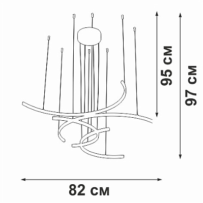 Подвесная люстра Vitaluce V3777 V3777-0/4S 400_400_1818520