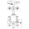GRC5001BR GRAZIA смеситель для ванны, бронза 100_100_2732544