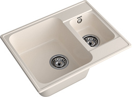 GranFest QUARZ (ECO-09) Мойка 1.5-чаш. 620*480 (белый) 500_191_2910786