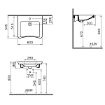 5289B003-0001 Conforma раковина для людей с ограниченными возможностями Vitra 250_100_2406551