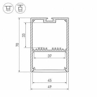 Профиль накладной Arlight SL-LINE 047166 400_400_1902395
