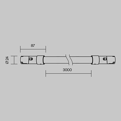 Трековый светильник Technical TR209-1-48W3K-B 400_400_832105