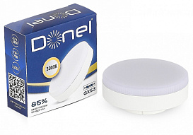Лампа светодиодная Donel DN03 GX53 9Вт 3000K DN03007W9GX53Dim 500_191_3224273