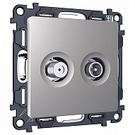 ТВ-розетка и SAT-розетка оконечная без рамки Ambrella Volt ALFA MA513310 500_191_3231035