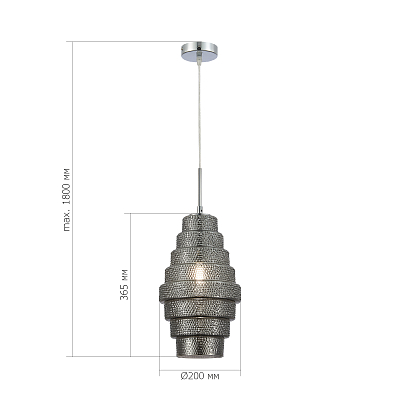 SL1001.103.01 Подвес ST-Luce Хром/Дымчатый E27 1*40W РЕКСИТ 400_400_2946595