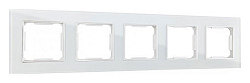 Рамка на 5 постов Arte Milano am-503.02 503.02-5.white 250_100_Array