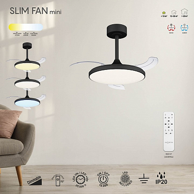 Светильник с вентилятором Mantra Slim Fan 9056 400_400_1385429