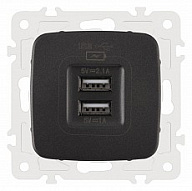 Розетка USB, без рамки Arte Milano am-205 205.46-1.black 500_191_2302631