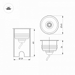 Встраиваемый в дорогу светильник Arlight KT-AQUA 047698 250_100_1904563
