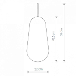 Плафон стеклянный Nowodvorski Cameleon PEAR L TR/G 8532 250_100_1880967
