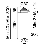 Встраиваемый светильник Technical C140TRS-L300-7W3K-BBS 500_191_2438121