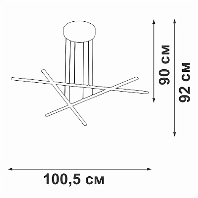 Подвесная люстра Vitaluce V3051 V3051-0/3S 400_400_1820620