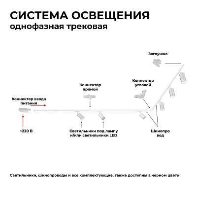 Трек накладной Apeyron Electrics  45-01 400_400_2179312