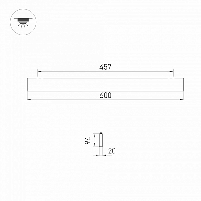 Модульный светильник Arlight LINEAIR FLAT 031527 400_400_1890799
