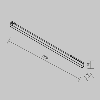Уличный трековый светильник Outdoor O-TR02-1-S-30WB4K 400_400_823924