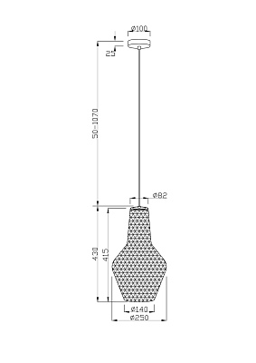 Подвесной светильник Maytoni P054PL-01B2 400_400_815098