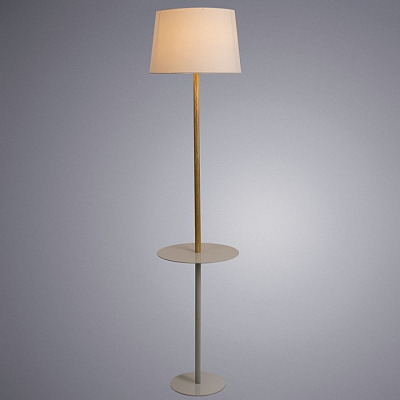 Торшер с полкой Arte Lamp Connor A2102PN-1WH 400_400_1822460