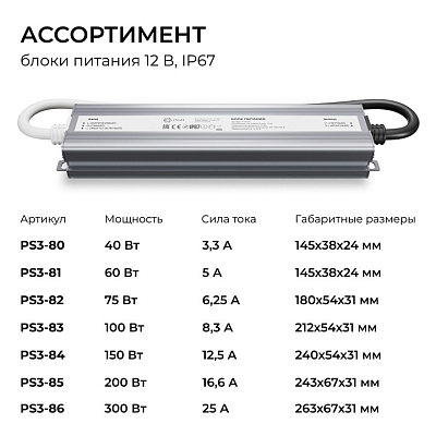 Блок питания OGM  PS3-82 400_400_3121356