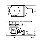 60067000 HG Raindrain 90 XXL набор для слива 250_100_2406685