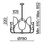 Подвесной светильник Maytoni MOD164PL-06BS 250_100_826262