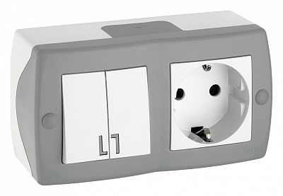 Блок с розеткой и выключателем Mono Electric Octans IP20 104-020001-181 400_400_3235196