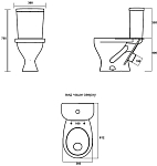 ФОРМАТ СТАНДАРТ Унитаз-компакт Белый S1 (WC.CC/Format/1-P/WHT.G/S1) 250_100_2421218