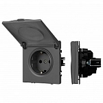 Розетка влагозащищенная с заземлением с крышкой, без рамки Arlight SCT 054283 250_100_Array