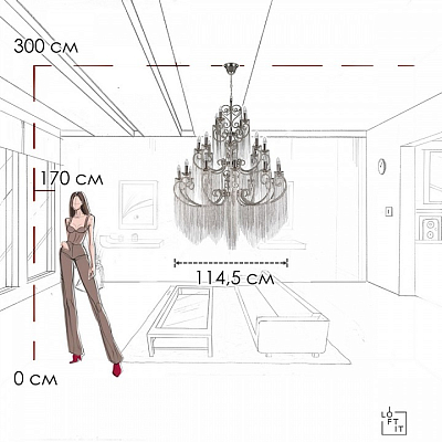 Подвесная люстра Loft it Wonderland 10405/24 400_400_1854899