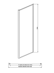 AQ ARI WA 10020GM Неподвижная душевая стенка 1000x2000, для комбинации с дверью, профиль оружейная сталь, стекло прозрачное 250_100_2407841