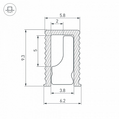 Профиль накладной Arlight SL-MINI 038203 400_400_1897143