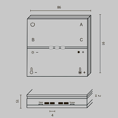 Панель управления Lighting control DRC034-8-B 400_400_809672
