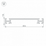 Крепеж Arlight PHS-3X-BASE-H7.8-2000 ANOD 019870 250_100_2132065