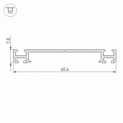 Крепеж Arlight PHS-3X-BASE-H7.8-2000 ANOD 019870 400_400_2132065