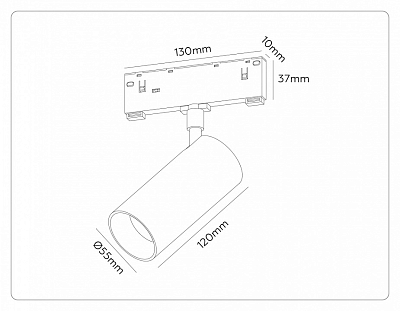 Светильник на штанге Ambrella Light TRACK SYSTEM GL2310 400_400_2839601