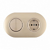 Блок с розеткой и выключателем Arte Milano SET08-2 SET08-2-40-1-30-2 shampan 100_100_2306008