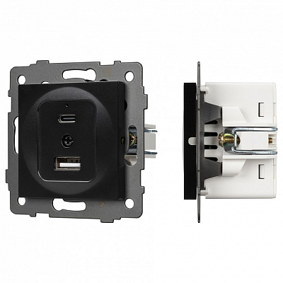 Механизм розетки 2хUSB type A и C Arlight SCT 049838 400_400_681349