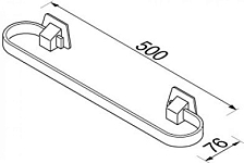5121-50 STANDARD HOTEL полотенцедержатель 50см ДО ОКОНЧАНИЯ СКЛАДСКИХ ЗАПАСОВ!! 250_100_1441522