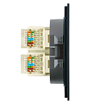 Розетка двойная Ethernet RJ-45 без рамки Stekker Мия 50451 250_100_3088052