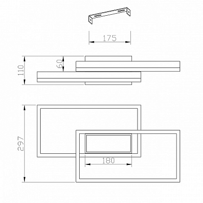 Потолочная люстра Escada Twins 10242/3LED 400_400_1944197