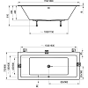 Ванна FORMY 01 SLIM 170x75 белая 100_100_2419254