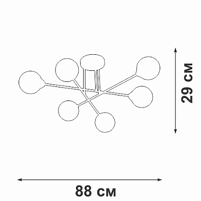 Люстра на штанге Vitaluce V3931 V3931-1/6PL 400_400_1820970