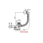 Сточный комплект Click-Clack 250_100_2420995