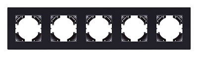 Рамка на 5 постов Kollinger Eleganz Acryl EA5BK 400_400_3118688