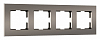 Рамка на 4 поста Werkel Slab (бронза софт) W0042963 100_100_2130757