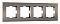 Рамка на 4 поста Werkel Slab (бронза софт) W0042963